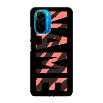 Силиконовый чехол на Xiaomi Poco F3 с принтом NAME
