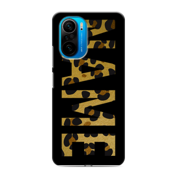 Силиконовый чехол на Xiaomi Poco F3 с принтом NAME