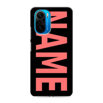 Силиконовый чехол на Xiaomi Poco F3 с принтом NAME