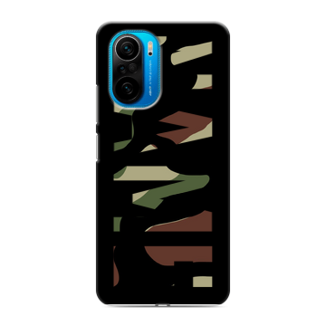 Силиконовый чехол на Xiaomi Poco F3 с принтом NAME