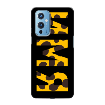 Силиконовый чехол на OnePlus 9 с принтом ИМЯ