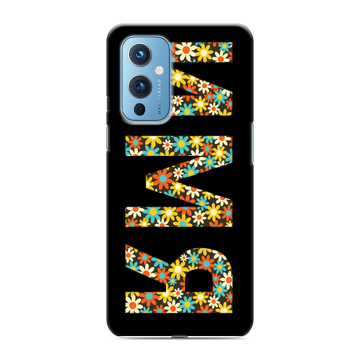 Силиконовый чехол на OnePlus 9 с принтом ИМЯ
