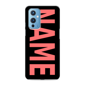Силиконовый чехол на OnePlus 9 с принтом NAME
