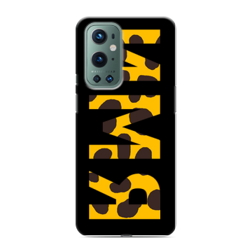 Силиконовый чехол на OnePlus 9 Pro с принтом ИМЯ