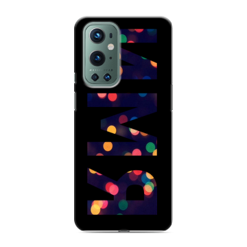 Силиконовый чехол на OnePlus 9 Pro с принтом ИМЯ