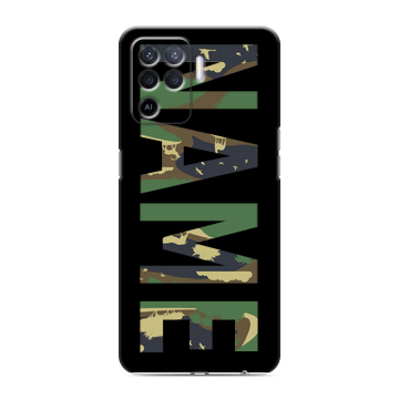 Силиконовый чехол на OPPO Reno5 Lite с принтом NAME