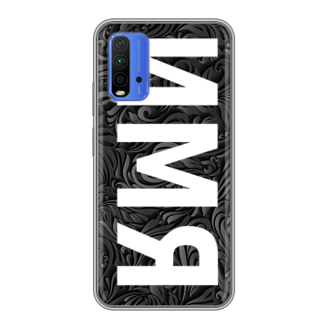 Силиконовый чехол на Xiaomi RedMi 9T с принтом ИМЯ