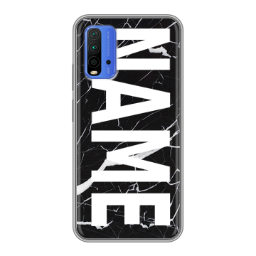 Силиконовый чехол на Xiaomi RedMi 9T с принтом NAME