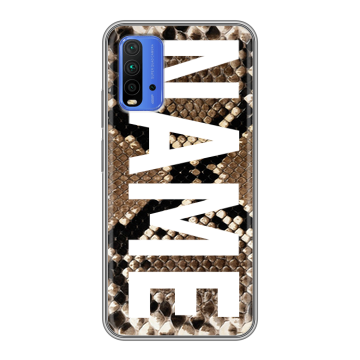 Силиконовый чехол на Xiaomi RedMi 9T с принтом NAME