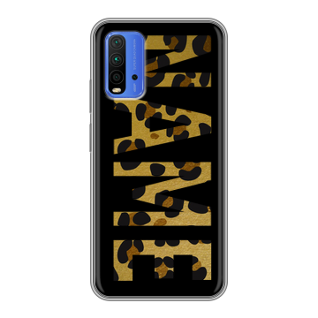 Силиконовый чехол на Xiaomi RedMi 9T с принтом NAME