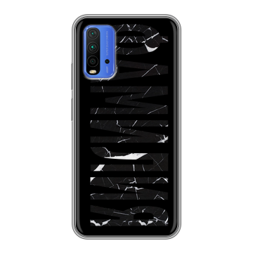 Силиконовый чехол на Xiaomi RedMi 9T с принтом ФАМИЛИЯ