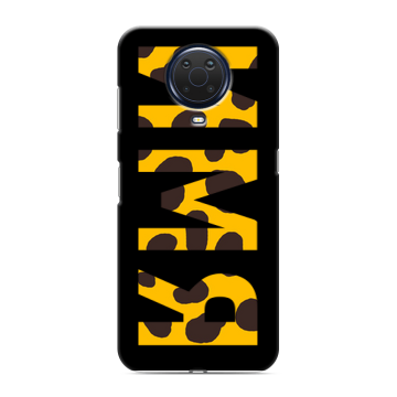 Силиконовый чехол на Nokia G20 с принтом ИМЯ