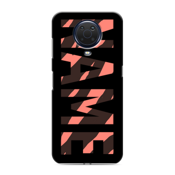 Силиконовый чехол на Nokia G20 с принтом NAME