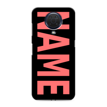 Силиконовый чехол на Nokia G20 с принтом NAME