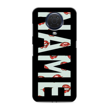 Силиконовый чехол на Nokia G20 с принтом NAME