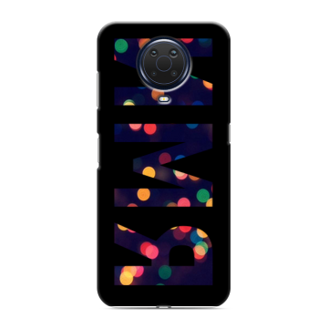 Силиконовый чехол на Nokia G20 с принтом ИМЯ