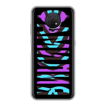 Силиконовый противоударный чехол на Nokia G10 с принтом ФАМИЛИЯ