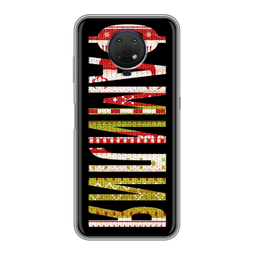 Силиконовый противоударный чехол на Nokia G10 с принтом ФАМИЛИЯ