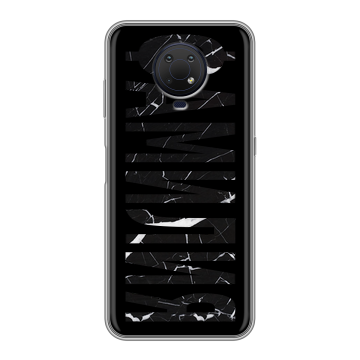 Силиконовый противоударный чехол на Nokia G10 с принтом ФАМИЛИЯ