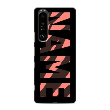 Силиконовый чехол на Sony Xperia 1 III с принтом NAME