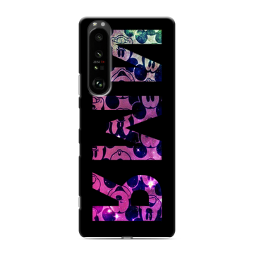 Силиконовый чехол на Sony Xperia 1 III с принтом ИМЯ