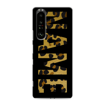Силиконовый чехол на Sony Xperia 1 III с принтом NAME