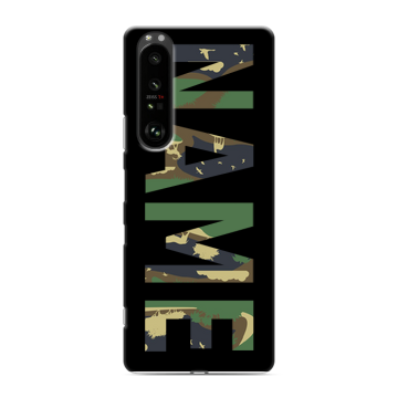 Силиконовый чехол на Sony Xperia 1 III с принтом NAME