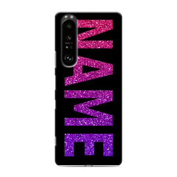 Силиконовый чехол на Sony Xperia 1 III с принтом NAME