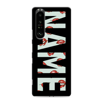 Силиконовый чехол на Sony Xperia 1 III с принтом NAME