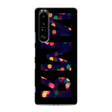 Силиконовый чехол на Sony Xperia 1 III с принтом ИМЯ