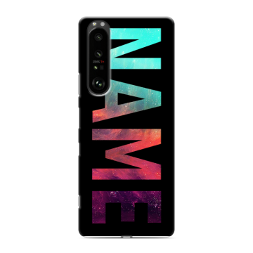 Силиконовый чехол на Sony Xperia 1 III с принтом NAME