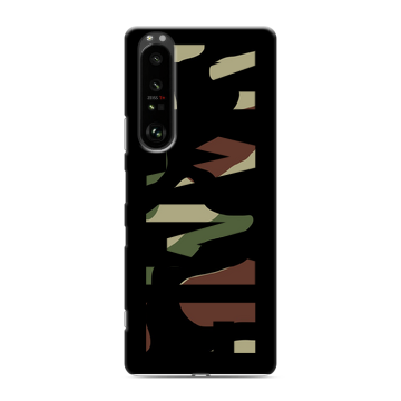 Силиконовый чехол на Sony Xperia 1 III с принтом NAME