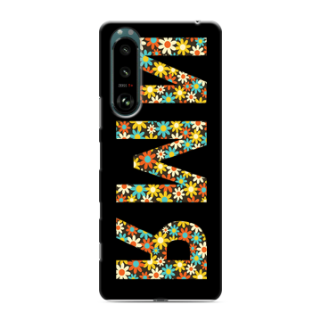 Силиконовый чехол на Sony Xperia 5 III с принтом ИМЯ
