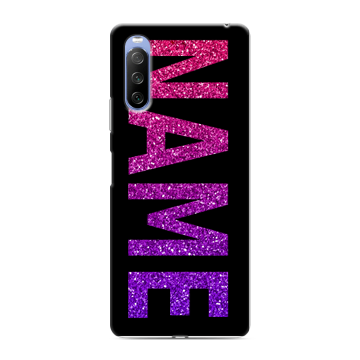 Силиконовый противоударный чехол на Sony Xperia 10 III с принтом NAME