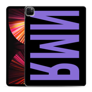 Силиконовый чехол на Ipad Pro 12.9 (2021) с принтом ИМЯ
