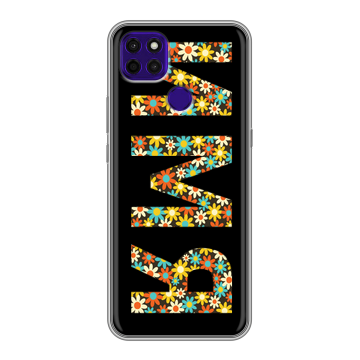 Силиконовый чехол на Lenovo K12 Pro с принтом ИМЯ