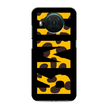 Силиконовый противоударный чехол на Nokia X10 с принтом ИМЯ