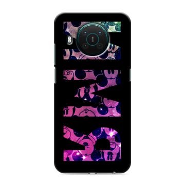 Силиконовый противоударный чехол на Nokia X10 с принтом ИМЯ