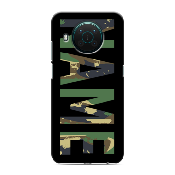 Силиконовый противоударный чехол на Nokia X10 с принтом NAME