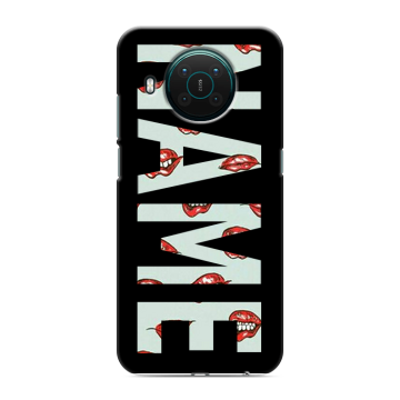 Силиконовый противоударный чехол на Nokia X10 с принтом NAME