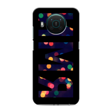 Силиконовый противоударный чехол на Nokia X10 с принтом ИМЯ