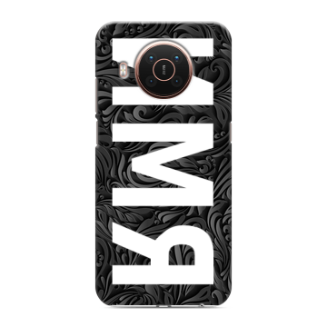 Силиконовый противоударный чехол на Nokia X20 с принтом ИМЯ