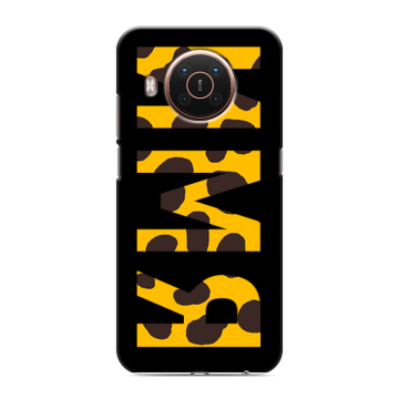 Силиконовый противоударный чехол на Nokia X20 с принтом ИМЯ