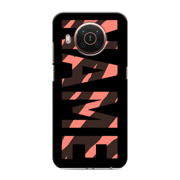 Силиконовый противоударный чехол на Nokia X20 с принтом NAME