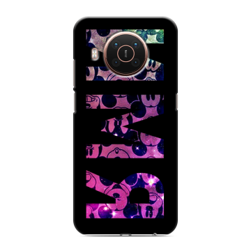 Силиконовый противоударный чехол на Nokia X20 с принтом ИМЯ