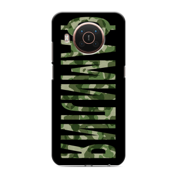 Силиконовый противоударный чехол на Nokia X20 с принтом ФАМИЛИЯ