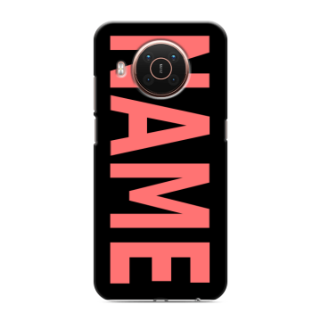 Силиконовый противоударный чехол на Nokia X20 с принтом NAME