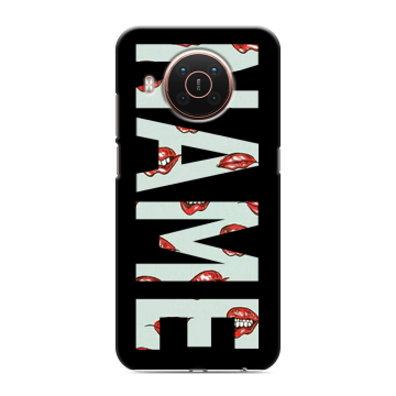 Силиконовый противоударный чехол на Nokia X20 с принтом NAME