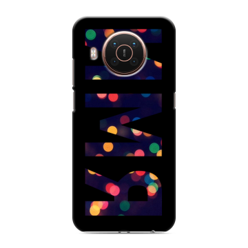 Силиконовый противоударный чехол на Nokia X20 с принтом ИМЯ