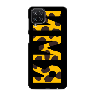 Силиконовый чехол на Samsung Galaxy M12 с принтом ИМЯ